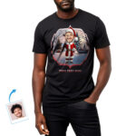Custom Santa Claus T Shirt – Personalized Holiday Tee with Your Photo Customywear www.customywear.com 4 Custom Santa Claus T Shirt – Personalized Holiday Tee with Your Photo Image T-shirt www.customywear.com 4