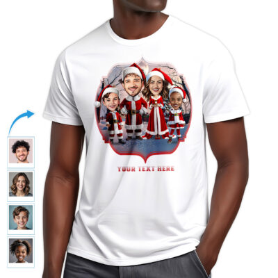 Personalized Family Christmas Shirts – Unique Holiday Tees with Your Photo Family www.customywear.com