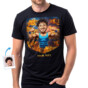 Custom Muscle T-Shirt – Turn Your Photo Into a Bodybuilder Flexing in Fire Personalized Workout Tee for Men (1)