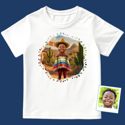 Cămașă personalizată pentru băiat de cultură mexicană | Tricouri personalizate pentru băieți cadou latin www.customywear.com 2