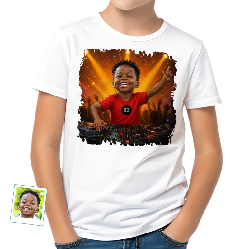 Boy’s Custom DJ T-shirt – Custom Made Tee (4)
