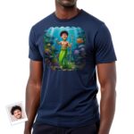Capture Your Love Under the Waves: Custom Mermaid Shirt for Him Customywear www.customywear.com 5 Capture Your Love Under the Waves: Custom Mermaid Shirt for Him T-shirts For Men www.customywear.com 5