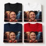 Koszulka z nadrukiem boksera – spersonalizowana koszulka boksera dla mężczyzn Customywear www.customywear.com 8 Custom Boxer Photo T-Shirt – Personalized Boxing Player Tee for Men T-shirts For Men www.customywear.com 8