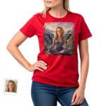 Aangepast vlinder yoga T-shirt voor vrouwen | Gepersonaliseerd T-shirt geïnspireerd op de natuur T-shirts voor dames www.customywear.com 6
