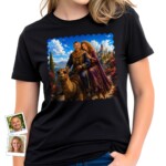 Custom Camel Ride Couple Shirt – Personalized Desert Animal Tee, Best Friend and Couples Gift T-shirts for Couple www.customywear.com 4