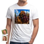 Custom Camel Ride Couple Shirt – Personalized Desert Animal Tee, Best Friend and Couples Gift T-shirts for Couple www.customywear.com 5