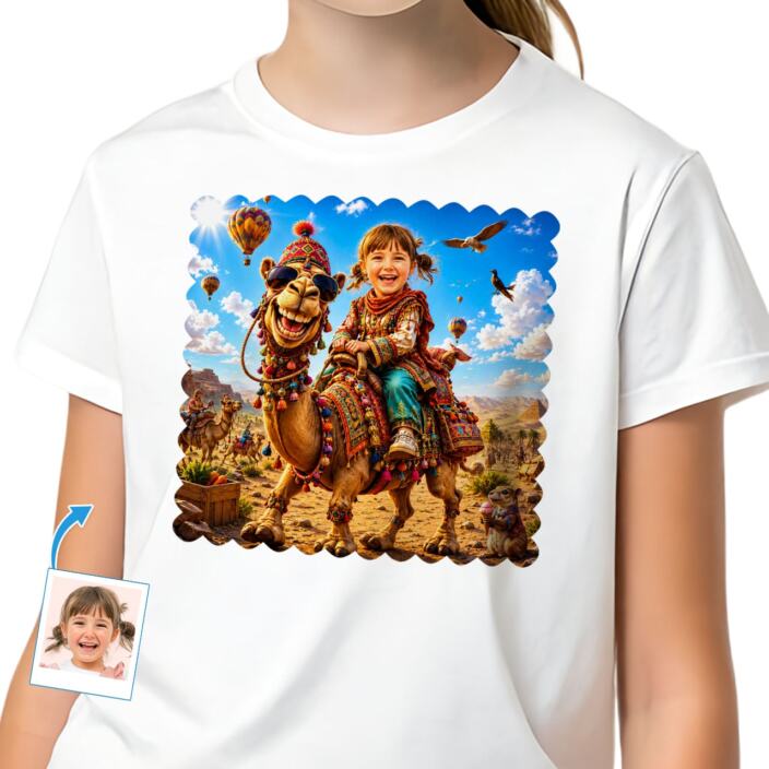 Custom Camel Rider Girl Shirt Personalized Youth Adventure Tee (12)