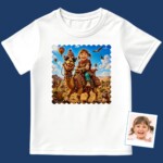 Custom Camel Rider Girl Shirt | Personalized Youth Adventure Tee Customywear www.customywear.com 3 Custom Camel Rider Girl Shirt | Personalized Youth Adventure Tee Girl's T-shirts www.customywear.com 3
