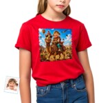 Custom Camel Rider Girl Shirt | Personalized Youth Adventure Tee Customywear www.customywear.com 6 Custom Camel Rider Girl Shirt | Personalized Youth Adventure Tee Girl's T-shirts www.customywear.com 6