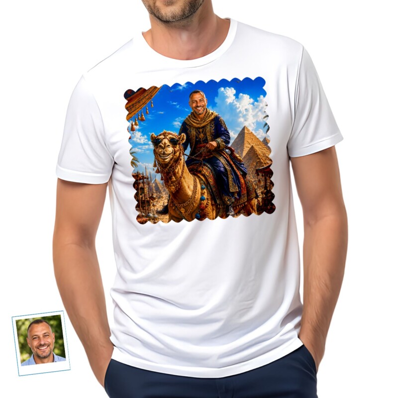 Custom Camel Riding Man Shirt Personalized Desert Adventure Tee (7)