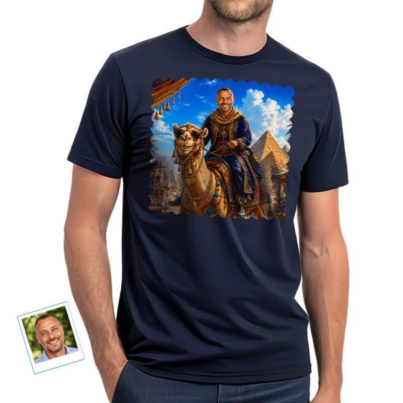Custom Camel Riding Man Shirt Personalized Desert Adventure Tee (8)