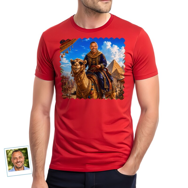 Custom Camel Riding Man Shirt Personalized Desert Adventure Tee (9)