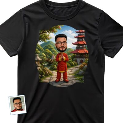 Custom Chinese Dressed Men Shirt | Personalized Traditional Dress Tee T-shirts For Men www.customywear.com 2