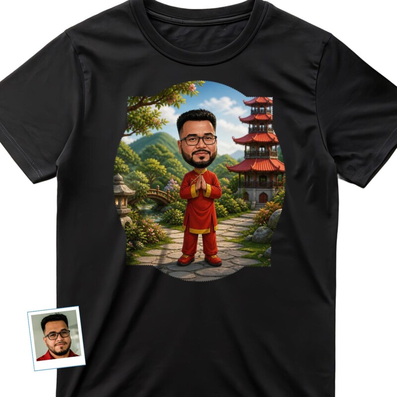 Custom Chinese Dressed Men Shirt Personalized Traditional Dress Tee (6)