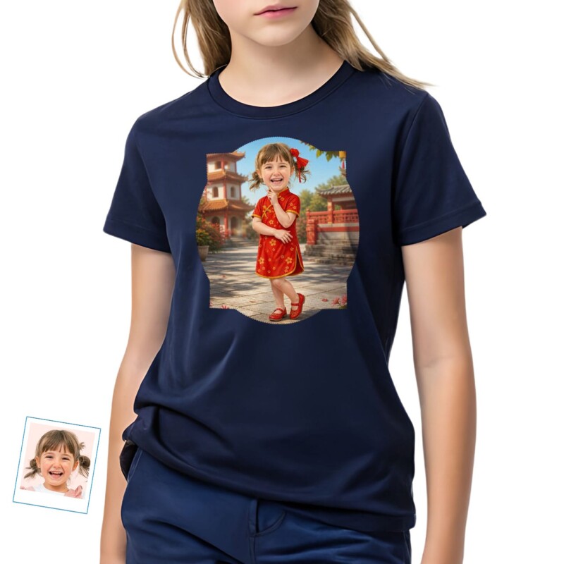 Custom Chinese Girl Shirt Personalized Youngster’s Gift (6)
