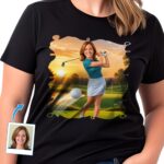 Kişiye Özel Kadın Golf Oyuncusu Gömleği – Kişiselleştirilmiş Golf Tişörtü Özel Giyim www.customywear.com 2 Custom Female Golf Player Shirt – Personalized Golf Tee T-shirts for Women www.customywear.com 2