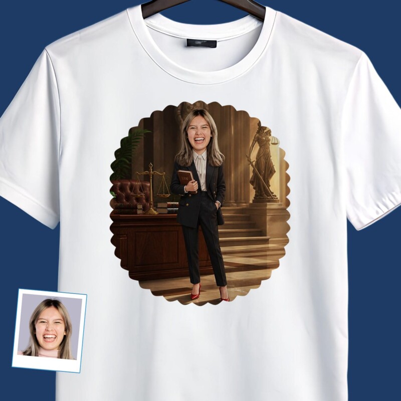Custom Female Lawyer Shirt Personalized Attorney Gift for Women (18)