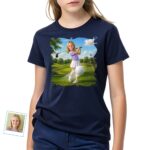 Custom Golf Lover T-Shirt | Photo to Personalized Sports Tee Girl's T-shirts www.customywear.com 5