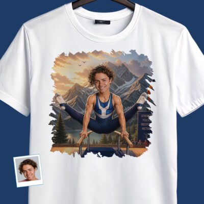 Custom Gymnastics Man Workout T-Shirt – Personalized Exercise Tee T-shirts For Men www.customywear.com 2
