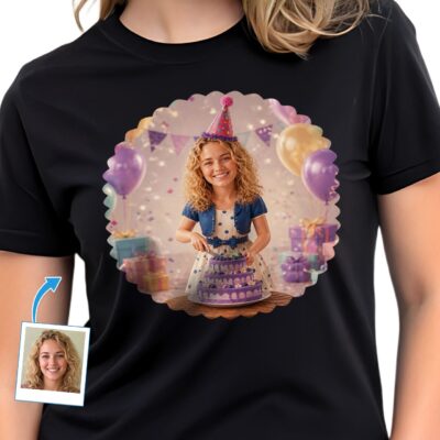 Custom Happy Birthday Woman Shirt – Personalized Fun Gift for Her T-shirts for Women www.customywear.com