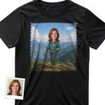 Custom Hiking Woman Shirt – Personalized Female Hiker Mountain Tee Customywear www.customywear.com 3 Custom Hiking Woman Shirt – Personalized Female Hiker Mountain Tee T-shirts for Women www.customywear.com 3