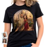 Custom Indian Couples T-Shirts – Personalized Photo Tee for Travel Lovers T-shirts for Couple www.customywear.com 4