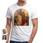 Custom Indian Couples T-Shirts – Personalized Photo Tee for Travel Lovers T-shirts for Couple www.customywear.com 5