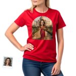 Custom Indian Saree T-Shirt for women – India Taj mahal travel tee T-shirts for Women www.customywear.com 6