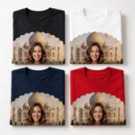 Custom Indian Saree T-Shirt for women – India Taj mahal travel tee T-shirts for Women www.customywear.com 8