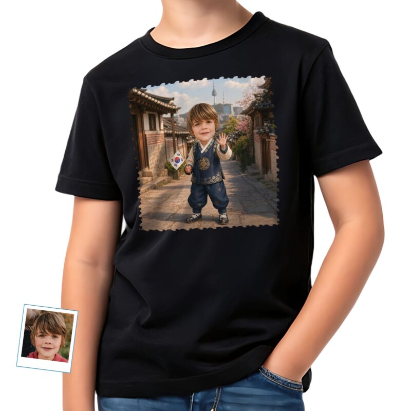 Custom Korean Boy Shirt Personalized Korea Country Tour Tee for Travel Lovers (12)