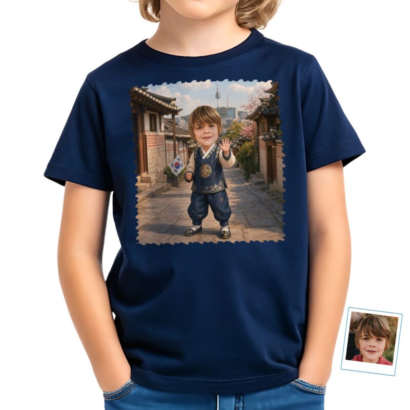 Custom Korean Boy Shirt Personalized Korea Country Tour Tee for Travel Lovers (13)