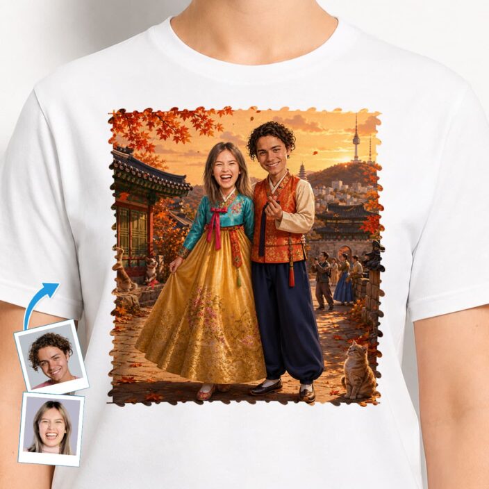 Custom Korean Couples Shirts - Personalized Korean Traditional Gift (15)