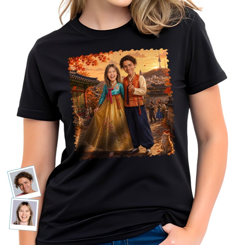 Custom Korean Couples Shirts – Personalized Korean Traditional Gift (20)