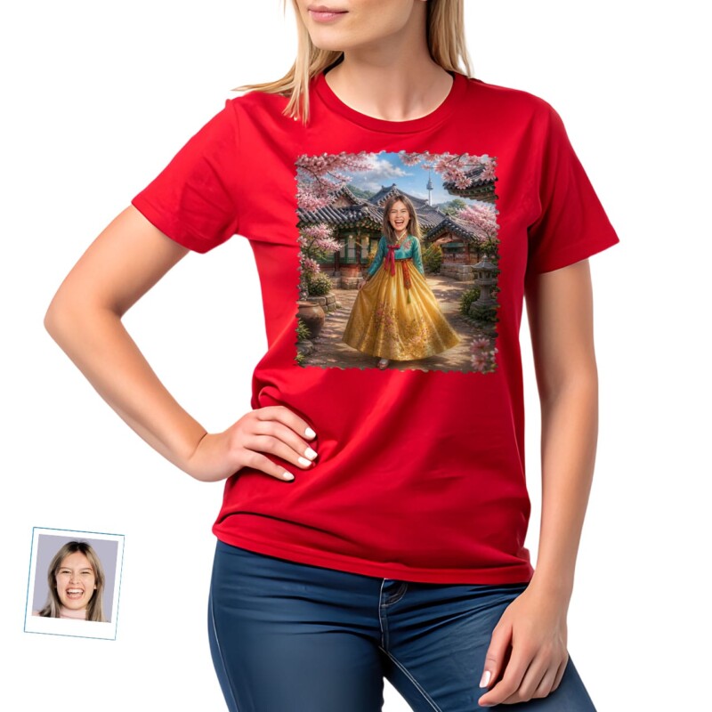 Custom Korean Women Culture Shirt Personalized Traditional Dress Tee (11)