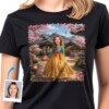 Custom Korean Women Culture Shirt Personalized Traditional Dress Tee (3) Tricou personalizat pentru femei coreene | Tricou personalizat pentru rochii tradiționale