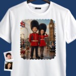Custom London Couples Shirts | Royal Guard Personalized Tee Customywear www.customywear.com 3 Custom London Couples Shirts | Royal Guard Personalized Tee T-shirts for Couple www.customywear.com 3