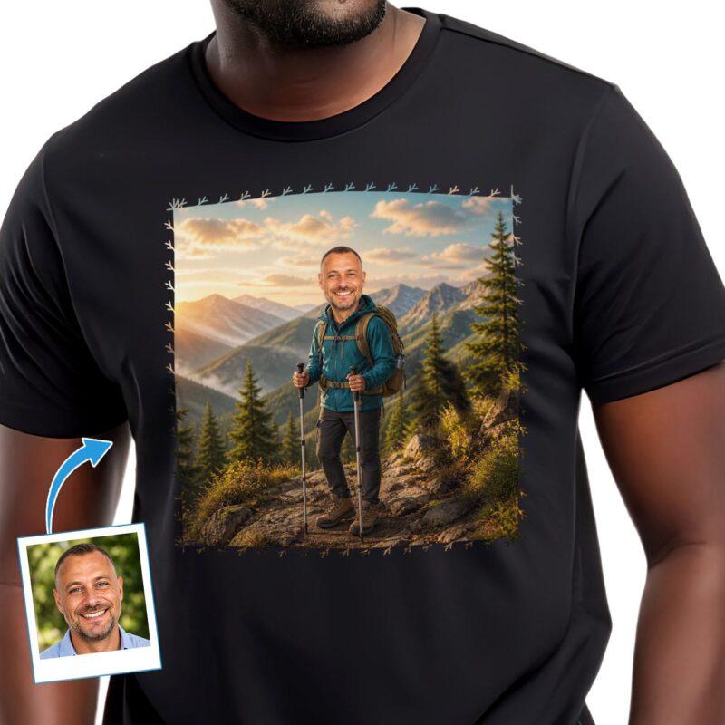 Custom Male Hiking Shirt | Personalized Mountain Adventure Tee Customywear www.customywear.com Custom Male Hiking Shirt | Personalized Mountain Adventure Tee T-shirts For Men www.customywear.com