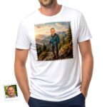 Custom Male Hiking Shirt | Personalized Mountain Adventure Tee Customywear www.customywear.com 4 Custom Male Hiking Shirt | Personalized Mountain Adventure Tee T-shirts For Men www.customywear.com 4