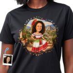 Chemise mexicaine personnalisée | T-shirt cadeau mexicain personnalisé Vêtements sur mesure www.customywear.com 2 Custom Mexican Dress Shirt | Personalized Mexico Gift Tee T-shirts for Women www.customywear.com 2