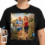 Camisetas personalizadas para casais que correm | Presente de treino personalizado Customywear www.customywear.com 2 Custom Running Couples Shirts | Personalized Workout Gift T-shirts for Couple www.customywear.com 2