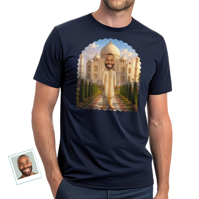 Custom Taj Mahal travel T-Shirt – Personalized India traveller t-shirts (8)