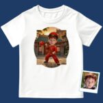 Custom Youth Chinese Traditional Shirt | Personalized China Art Gifts for Boys Boy's T-shirts www.customywear.com 3