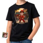 Custom Youth Chinese Traditional Shirt | Personalized China Art Gifts for Boys Boy's T-shirts www.customywear.com 4