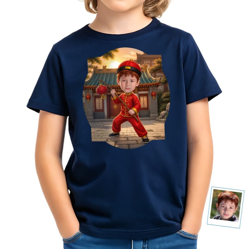 Custom Youth Chinese Traditional Shirt Personalized China Art Gifts for Boys (13)