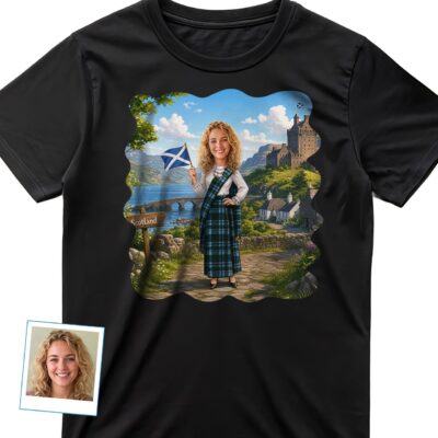 Elevate Your Style with Our Custom Scottish Woman Traditional Shirt T-shirts for Women www.customywear.com 2