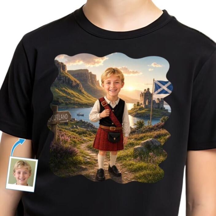 Embrace Scottish Heritage with Our Custom Scottish Boy Shirt (1)