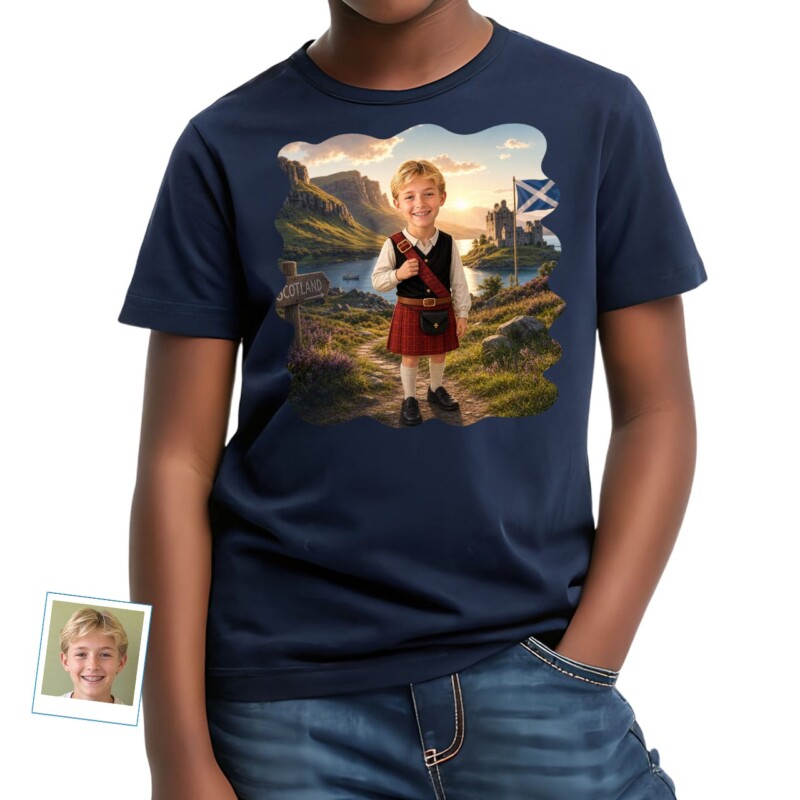 Embrace Scottish Heritage with Our Custom Scottish Boy Shirt (5)