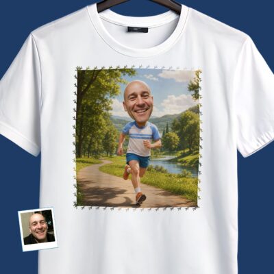 Hit the Track with our Custom Runner Man Shirt T-shirts For Men www.customywear.com 2