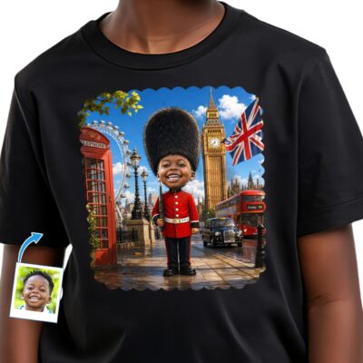 King’s Little Guardian: Custom Royal Guard Boys Shirt – Personalized London Tee Boy's T-shirts www.customywear.com