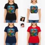 Mermaid Dreams Come True: Custom Photo Mermaid Couple Shirt T-shirts for Couple www.customywear.com 7